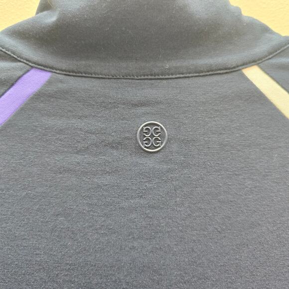 G/Fore Colorblock Luxe Staple Quarter Zip Golf Pullover Shirt Athletic Large - Picture 3 of 5